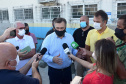 O secretário de Estado da Saúde, Beto Preto, visitou o Hospital Regional de Guaraqueçaba e as obras da maternidade anexa ao pronto socorro do município de Guaratuba nesta segunda-feira (5).
Foto: Américo Antonio/SESA