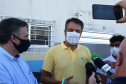 O secretário de Estado da Saúde, Beto Preto, visitou o Hospital Regional de Guaraqueçaba e as obras da maternidade anexa ao pronto socorro do município de Guaratuba nesta segunda-feira (5).
Foto: Américo Antonio/SESA