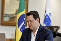 Governador Carlos Massa Ratinho Junior participou nesta quinta-feira (8) de um painel no evento Superagro, promovido pela revista Exame, e destacou os principais incentivos do Governo do Estado no setor. O painel também contou com a participação dos governadores do Mato Grosso, Mauro Mendes, da Bahia, Rui Costa, e do Rio Grande do Sul, Eduardo Leite. -  Curitiba, 08/04/2021  -  Foto: Gilson Abreu/AEN