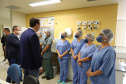 O governador Carlos Massa Ratinho Junior visita nesta quarta-feira (14) o Hospital Regional São Sebastião, na Lapa. A Secretaria de Estado da Saúde disponibiliza seis leitos de UTI no hospital.  A unidade já conta com 40 leitos de enfermaria na estratégia de combate à Covid-19.  14/04/2021 - Foto: Geraldo Bubniak/AEN