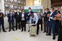 O governador Carlos Massa Ratinho Junior visita nesta quarta-feira (14) o Hospital Regional São Sebastião, na Lapa. A Secretaria de Estado da Saúde disponibiliza seis leitos de UTI no hospital.  A unidade já conta com 40 leitos de enfermaria na estratégia de combate à Covid-19.  14/04/2021 - Foto: Geraldo Bubniak/AEN