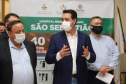 O governador Carlos Massa Ratinho Junior visita nesta quarta-feira (14) o Hospital Regional São Sebastião, na Lapa. A Secretaria de Estado da Saúde disponibiliza seis leitos de UTI no hospital.  A unidade já conta com 40 leitos de enfermaria na estratégia de combate à Covid-19.  14/04/2021 - Foto: Geraldo Bubniak/AEN