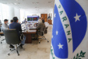 A TIM Brasil anunciou, nesta quinta-feira (15), que estenderá sua rede 4G para novos pontos no Interior do Estado. O novo plano foi anunciado no Palácio Iguaçu, pelo governador Carlos Massa Ratinho Junior e pelo CEO da TIM Brasil, Pietro Labriola.  -   Curitiba, 15/04/2021  -  Foto: Jonathan Campos/AEN
