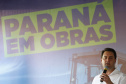O governador Carlos Massa Ratinho Junior participou nesta quinta-feira (22) do lançamento da pedra fundamental das novas obras de duplicação da PR-323, no Noroeste do Estado. O trecho que recebe as intervenções tem 6,3 quilômetros, entre Doutor Camargo e o Rio Ivaí, com investimento de R$ 38,3 milhões, fruto da parceria com o Banco Interamericano do Desenvolvimento (BID).Foto: Jonathan Campos/AEN