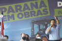 O governador Carlos Massa Ratinho Junior participou nesta quinta-feira (22) do lançamento da pedra fundamental das novas obras de duplicação da PR-323, no Noroeste do Estado. O trecho que recebe as intervenções tem 6,3 quilômetros, entre Doutor Camargo e o Rio Ivaí, com investimento de R$ 38,3 milhões, fruto da parceria com o Banco Interamericano do Desenvolvimento (BID).Foto: Jonathan Campos/AEN