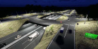 Localizado a poucos metros do Aeroporto Municipal Orlando de Carvalho e do Parque Industrial, o trevo vai dar lugar a um viaduto de duas alças. 