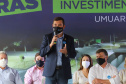 O governador Carlos Massa Ratinho Junior lança nesta sexta-feira (23) a pedra fundamental das obras de modernização do Trevo Gauchão e da duplicação da PR-323 no perímetro urbano de Umuarama. O investimento é de R$ 66,1 milhões. 23/04/2021 - Foto: Geraldo Bubniak/AEN