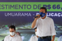 O governador Carlos Massa Ratinho Junior lança nesta sexta-feira (23) a pedra fundamental das obras de modernização do Trevo Gauchão e da duplicação da PR-323 no perímetro urbano de Umuarama. O investimento é de R$ 66,1 milhões. 23/04/2021 - Foto: Geraldo Bubniak/AEN