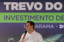 O governador Carlos Massa Ratinho Junior lança nesta sexta-feira (23) a pedra fundamental das obras de modernização do Trevo Gauchão e da duplicação da PR-323 no perímetro urbano de Umuarama. O investimento é de R$ 66,1 milhões. 23/04/2021 - Foto: Geraldo Bubniak/AEN