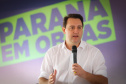 O governador Carlos Massa Ratinho Junior lança nesta sexta-feira (23) a pedra fundamental das obras de modernização do Trevo Gauchão e da duplicação da PR-323 no perímetro urbano de Umuarama. O investimento é de R$ 66,1 milhões. 23/04/2021 - Foto: Geraldo Bubniak/AEN