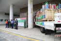 Doação de Cilindros da Copel para Secretária Estadual da Saúde. Secretario Saude Beto Preto, diretor presidente da Copel Daniel Pimentel Slaviero, diretor presidente da Copel Distribuição, Maximiliano Orfalil, gerente geral da Refinaria Presidente Getúlio Vargas (Repar), Felipe Leonardo Gomes e o pressidente da Assembleia Legislativa do Paraná, Ademar Traiano -  Curitiba, 27/04/2021  -  Foto: Valdelino Pontes