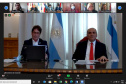 O diretor de Operações e vice-presidente do Banco Regional de Desenvolvimento do Extremo Sul (BRDE), Wilson Bley Lipski, e o secretário executivo do Conselho e Integração Sul (Codesul), Wilson Quinteiro, participaram de uma reunião virtual com membros da Zona de Integração do Centro Oeste da América do Sul (Zicosur), criada em 1997. Um dos objetivos é aumentar a integração com atores comerciais e autoridades relevantes do Mercosul. -  Curitiba, 29/04/2021  -  Foto: BRDE