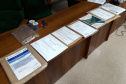 Foram abertas na tarde da última sexta-feira (23), no auditório do Departamento de Estradas de Rodagem do Paraná (DER/PR), as propostas de preço das empresas e consórcios interessados em elaborar os projetos executivos de engenharia de restauração e ampliação da capacidade de dois lotes que compõem o ?eixo estruturante? de rodovias do estado.  - Curitiba, 28/04/2021  -  Foto: DER/PR