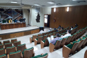 Foram abertas na tarde da última sexta-feira (23), no auditório do Departamento de Estradas de Rodagem do Paraná (DER/PR), as propostas de preço das empresas e consórcios interessados em elaborar os projetos executivos de engenharia de restauração e ampliação da capacidade de dois lotes que compõem o ?eixo estruturante? de rodovias do estado.  - Curitiba, 28/04/2021  -  Foto: DER/PR