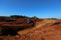 Andamento das obras (terraplanagem)  para o viaduto de acesso à Ponte Tancredo Neves, parte da  rodovia Perimetral Leste, em Foz do Iguaçu08/04/2021 - Foto: Geraldo Bubniak/AEN