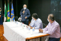 O Governo do Estado, por meio da Secretaria do Planejamento e Projetos Estruturantes, realizou nesta semana as primeiras oficinas do Programa Paraná Produtivo. O programa pretende identificar potenciais e carências das regiões e planejar um desenvolvimento produtivo integrado entre os municípios. O secretário do Planejamento, Valdemar Bernardo Jorge, fez a abertura dos dois eventos.   -  30/04/2021  -  Foto: Divulgação Secretaria do  Planejamento