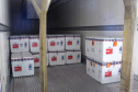 O Paraná recebeu na manhã deste sábado (1º) 14.600 doses da Coronavac, fabricada pelo Instituto Butantan/Sinovac. O volume é parte das 406.100 doses de vacinas contra a Covid-19, referentes ao 16° lote enviado pelo Ministério da Saúde ao Estado.  -  Curitiba, 01/05/2021  -  Foto: Américo Antonio/SESA
