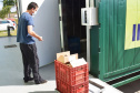 O Paraná recebeu na manhã deste sábado (1º) 14.600 doses da Coronavac, fabricada pelo Instituto Butantan/Sinovac. O volume é parte das 406.100 doses de vacinas contra a Covid-19, referentes ao 16° lote enviado pelo Ministério da Saúde ao Estado.  -  Curitiba, 01/05/2021  -  Foto: Américo Antonio/SESA