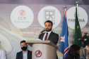 O governador Carlos Massa Ratinho Junior inaugura nesta segunda-feira (3), o  viaduto Prefeito Marcelo Puppi e  passarela William Haj Mussi, no Km 109 da BR-277, nas proximidades do Cercadinho em Campo Largo.  O secrretario municipal, Christiano Souto Puppi em discurso.   03/05/2021 - Foto: Geraldo Bubniak/AEN