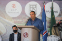 O governador Carlos Massa Ratinho Junior inaugura nesta segunda-feira (3), o  viaduto Prefeito Marcelo Puppi e  passarela William Haj Mussi, no Km 109 da BR-277, nas proximidades do Cercadinho em Campo Largo. Deputado Fernando  Francischini  em discurso.  03/05/2021 - Foto: Geraldo Bubniak/AEN