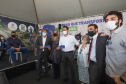 O governador Carlos Massa Ratinho Junior inaugura nesta segunda-feira (3), o  viaduto Prefeito Marcelo Puppi e  passarela William Haj Mussi, no Km 109 da BR-277, nas proximidades do Cercadinho em Campo Largo.  03/05/2021 - Foto: Geraldo Bubniak/AEN