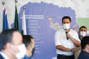 O governador Carlos Massa Ratinho Junior inaugura nesta segunda-feira (3), o  viaduto Prefeito Marcelo Puppi e  passarela William Haj Mussi, no Km 109 da BR-277, nas proximidades do Cercadinho em Campo Largo.  03/05/2021 - Foto: Jonathan Campos/AEN