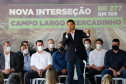 O governador Carlos Massa Ratinho Junior inaugura nesta segunda-feira (3), o  viaduto Prefeito Marcelo Puppi e  passarela William Haj Mussi, no Km 109 da BR-277, nas proximidades do Cercadinho em Campo Largo.  03/05/2021 - Foto: Jonathan Campos/AEN