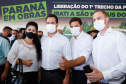 Governador Carlos Massa Ratinho Junior entrega primeiro trecho de pavimentacao da pr 364, Miguel Picheth, que liga Irati a Sao Mateus do Sul. - Irati, 03/05/2021  -  Foto: Rodrigo Félix Leal/Infraestrutura