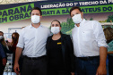 Governador Carlos Massa Ratinho Junior entrega primeiro trecho de pavimentacao da pr 364, Miguel Picheth, que liga Irati a Sao Mateus do Sul. - Irati, 03/05/2021  -  Foto: Rodrigo Félix Leal/Infraestrutura