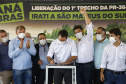 Governador Carlos Massa Ratinho Junior  entrega primeiro trecho de pavimentacao da pr 364, Miguel Picheth, que liga Irati a Sao Mateus do Sul
Foto Gilson Abreu/AEN