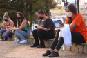 Nesta segunda-feira (3), a Universidade Estadual de Ponta Grossa (UEPG) finalizou a segunda etapa das provas do Vestibular 2020. Os candidatos responderam às questões das disciplinas específicas do curso escolhido.   -  Ponta Grossa, 03/05/2021  -  Fotos: Aline Jasper e Luciane Navarro/UEPG