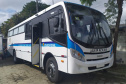 A Secretaria da Segurança Pública do Paraná recebeu nesta terça-feira (4) dois ônibus adaptados para escolta de presos oriundos do Ministério da Justiça e Segurança Pública (MJSP). Eles serão destinados ao Departamento Penitenciário do Paraná (Depen). O secretário Romulo Marinho Soares esteve em São Paulo para receber os veículos.   - Curitiba, 05/05/2021 - Foto: SESP/PR