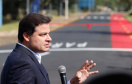 Nesta quarta-feira (05), o Secretário da Infraestrutura e Logística do Paraná, Sandro Alex, acompanhado do reitor da Universidade Estadual de Ponta Grossa, Miguel Sanches Neto, e da prefeita Elizabeth Schmidt, inaugurou o recapeamento asfáltico do campus de Uvaranas.Foto: Rodrigo Felix Leal/SEIL