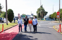 Nesta quarta-feira (05), o Secretário da Infraestrutura e Logística do Paraná, Sandro Alex, acompanhado do reitor da Universidade Estadual de Ponta Grossa, Miguel Sanches Neto, e da prefeita Elizabeth Schmidt, inaugurou o recapeamento asfáltico do campus de Uvaranas.Foto: Rodrigo Felix Leal/SEIL