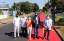 Nesta quarta-feira (05), o Secretário da Infraestrutura e Logística do Paraná, Sandro Alex, acompanhado do reitor da Universidade Estadual de Ponta Grossa, Miguel Sanches Neto, e da prefeita Elizabeth Schmidt, inaugurou o recapeamento asfáltico do campus de Uvaranas.Foto: Rodrigo Felix Leal/SEIL