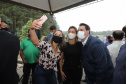 O governador Carlos Massa Ratinho Junior visita nesta quinta-feira (6) as obras da PRC-239, entre Pitanga e Mato Rico, no Centro do Estado. O Governo do Paraná está investindo quase R$ 90 milhões na implantação de 43 quilômetros de asfalto. 06/05/2021 - Foto: Geraldo Bubniak/AEN