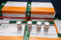 O Paraná recebeu neste sábado (08) mais 57.800 doses da vacina contra a Covid-19. O imunizante é o CoronaVac, produzido em parceria pela farmacêutica chinesa Sinovac e o Instituto Butantan, de São Paulo.  Foto:Ari Dias/AEN
