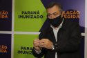 Segundo lote com  67.860 doses da vacina Pfizer/Comirnaty/BioNtech  chega  no Centro de Medicamentos do Paraná (Cemepar), em Curitiba, na noite desta segunda-feira (10).  Foto: Geraldo Bubniak/AEN