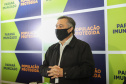 Segundo lote com  67.860 doses da vacina Pfizer/Comirnaty/BioNtech  chega  no Centro de Medicamentos do Paraná (Cemepar), em Curitiba, na noite desta segunda-feira (10).  Foto: Geraldo Bubniak/AEN