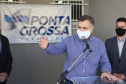 O Governo do Estado inaugurou uma nova Unidade Básica de Saúde (UBS) no município de Ponta Grossa nesta terça-feira (11). A obra possui um investimento de R$ 750 mil de repasse estadual. O secretário de Estado da Saúde, Beto Preto, esteve presente na inauguração e falou sobre a importância desta obra para a população.  -  Ponta Grossa, 11/05/2021  -  Foto: Ari Dias/AEN