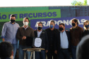 O governador Carlos Massa Ratinho Junior anuncia nesta quinta-feira (13) novos recursos para Arapongas, no Norte do Paraná. São investimentos para a Santa Casa, estradas rurais, pavimentação de ruas e avenidas, um parque urbano e moradias populares. 13/05/2021 - Foto: Geraldo Bubniak/AEN