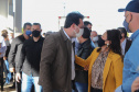 O governador Carlos Massa Ratinho Junior anuncia nesta quinta-feira (13) novos recursos para Arapongas, no Norte do Paraná. São investimentos para a Santa Casa, estradas rurais, pavimentação de ruas e avenidas, um parque urbano e moradias populares. 13/05/2021 - Foto: Geraldo Bubniak/AEN