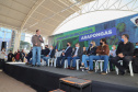 O governador Carlos Massa Ratinho Junior anuncia nesta quinta-feira (13) novos recursos para Arapongas, no Norte do Paraná. São investimentos para a Santa Casa, estradas rurais, pavimentação de ruas e avenidas, um parque urbano e moradias populares. 13/05/2021 - Foto: Geraldo Bubniak/AEN