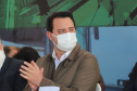 O governador Carlos Massa Ratinho Junior anuncia nesta quinta-feira (13) novos recursos para Arapongas, no Norte do Paraná. São investimentos para a Santa Casa, estradas rurais, pavimentação de ruas e avenidas, um parque urbano e moradias populares. 13/05/2021 - Foto: Geraldo Bubniak/AEN
