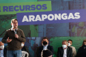 O governador Carlos Massa Ratinho Junior anunciou nesta quinta-feira (13) a liberação de R$ 57,6 milhões para execução de obras estruturantes em Arapongas, na Região Norte.  Foto: Jonathan Campos/AEN