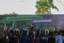 O governador Carlos Massa Ratinho Junior anuncia nesta quinta-feira (13) novos recursos para Arapongas, no Norte do Paraná. São investimentos para a Santa Casa, estradas rurais, pavimentação de ruas e avenidas, um parque urbano e moradias populares. 13/05/2021 - Foto: Geraldo Bubniak/AEN