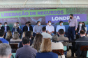 O governador Carlos Massa Ratinho Junior libera novos recursos para Londrina nesta sexta-feira (14), além de visitar as obras de construção da Cidade Industrial, que conta com investimento do Estado. Entre as iniciativas está a construção de um Condomínio do Idoso no município, dentro do programa Viver Mais Paraná.   14/05/2021 - Foto: Geraldo Bubniak/AEN