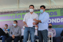 O governador Carlos Massa Ratinho Junior libera novos recursos para Londrina nesta sexta-feira (14), além de visitar as obras de construção da Cidade Industrial, que conta com investimento do Estado. Entre as iniciativas está a construção de um Condomínio do Idoso no município, dentro do programa Viver Mais Paraná.   14/05/2021 - Foto: Geraldo Bubniak/AEN