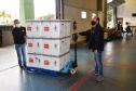 O Paraná recebeu mais 62 mil doses da vacina Coronavac, da parceria entre Sinovac e Instituto Butantan, nesta sexta-feira (14). As doses se referem a uma atualização na 19ª pauta de distribuição de vacinas contra a Covid-19 do Ministério da Saúde..  Foto: Américo Antonio/SESA