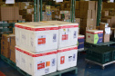 A Secretaria de Estado da Saúde (Sesa) iniciou nesta sexta-feira (14) a distribuição de mais 170.285 medicamentos elencados no chamado “kit de intubação” para pacientes internados com coronavírus. Ao todo 59 hospitais do Plano de Atendimento Covid-19 nas 22 Regionais de Saúde irão receber os medicamentos.Foto: Américo Antonio/SESA